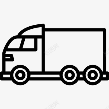 卡车送货货车图标图标