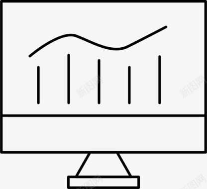 监视器业务计算机图标图标