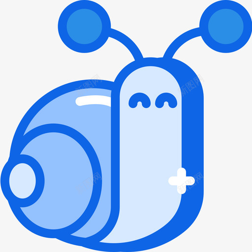 蜗牛第九季蓝色图标svg_新图网 https://ixintu.com 第九 蓝色 蜗牛