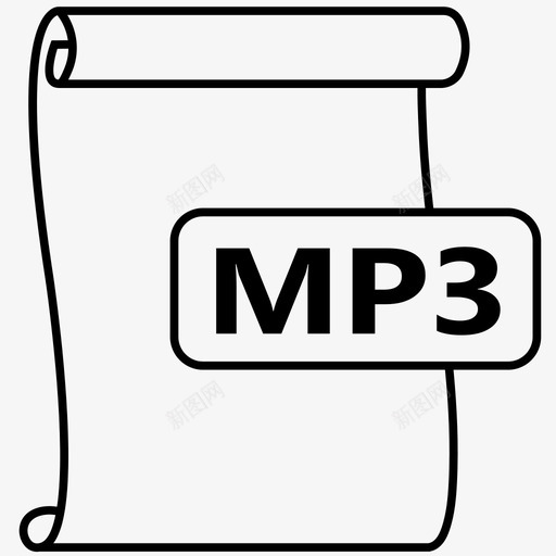 mp3音频文件文件格式图标svg_新图网 https://ixintu.com mp3 mp3文件 文件格式 文件格式2 音频文件