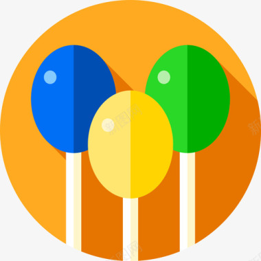 巴西狂欢节气球10个图标图标