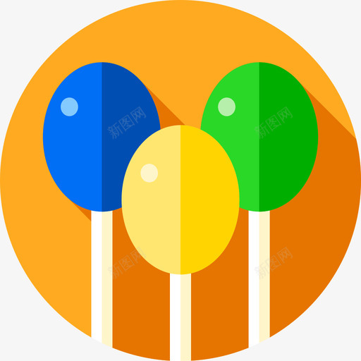 巴西狂欢节气球10个图标svg_新图网 https://ixintu.com 10个 巴西狂欢节气球