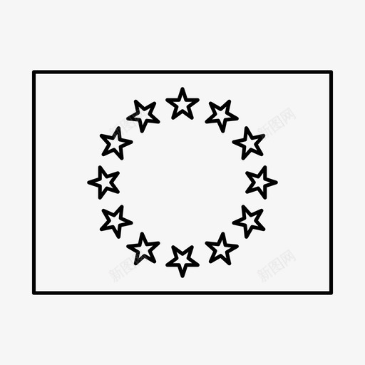 欧盟旗帜国家欧盟图标svg_新图网 https://ixintu.com 世界旗帜 国家 欧盟 欧盟旗帜