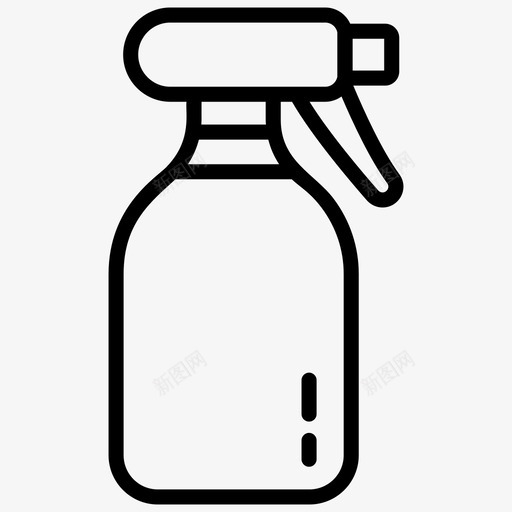 喷雾瓶喷雾器水瓶图标svg_新图网 https://ixintu.com 喷雾器 喷雾瓶 水瓶 用户界面线图标