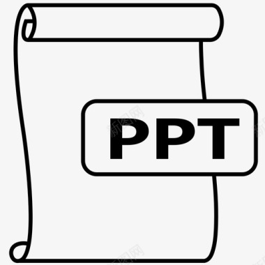ppt文件格式powerpoint图标图标