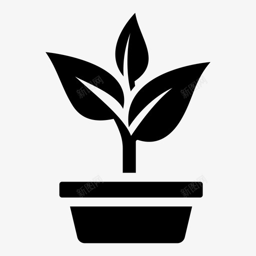 植物农业栽培图标svg_新图网 https://ixintu.com 农业 分析 商业 栽培 植物 生长 种植 自然