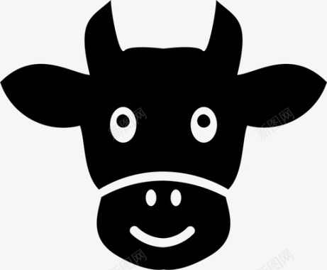 牛动物野兽图标图标