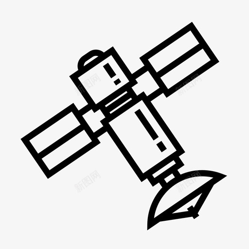 卫星卫星信号太空图标svg_新图网 https://ixintu.com 信号 卫星 太空 宇宙