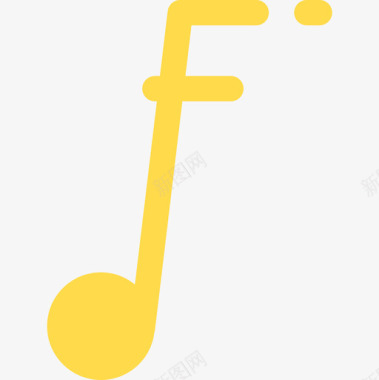 音符音乐72平调图标图标