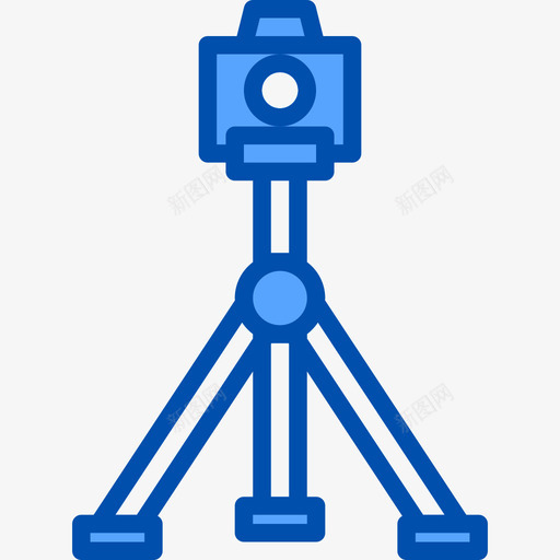 三脚架摄像头23蓝色图标svg_新图网 https://ixintu.com 三脚架 摄像头 蓝色