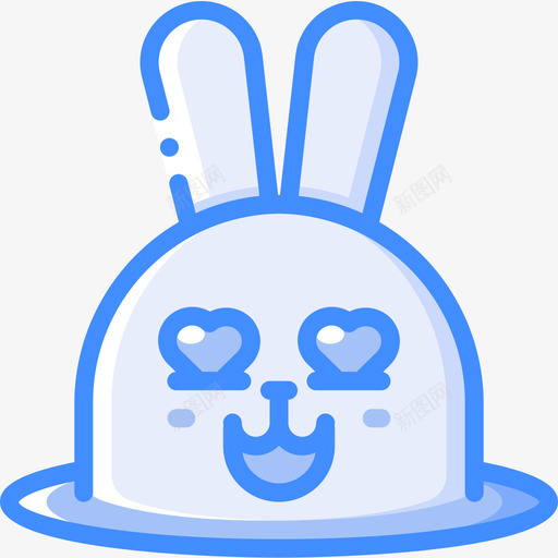 兔子兔子化身4蓝色图标svg_新图网 https://ixintu.com 兔子 化身 蓝色