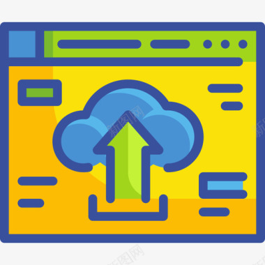 网站云技术15线颜色图标图标