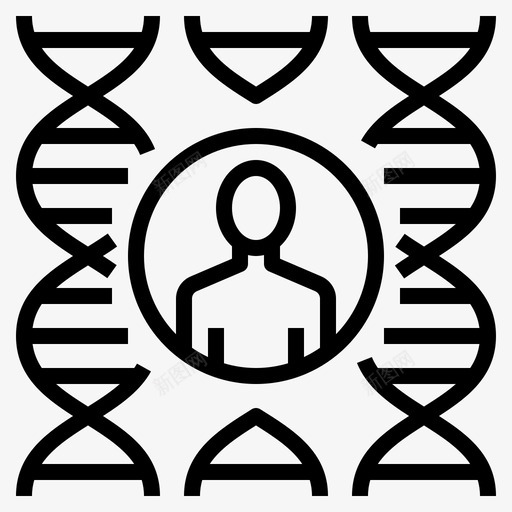 基因dna世代图标svg_新图网 https://ixintu.com dna 世代 人类 基因 科学 符号 茨海 阿尔 默病