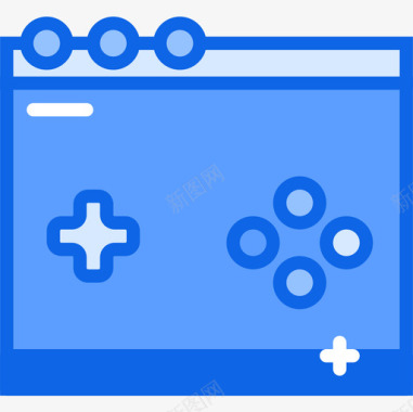 浏览器游戏55蓝色图标图标