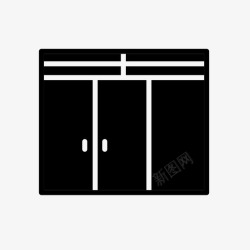 一套家具橱柜橱柜抽屉储物柜图标高清图片