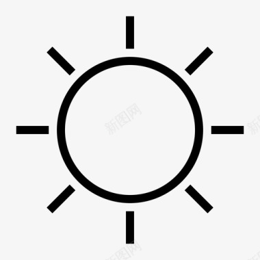 太阳云白天图标图标