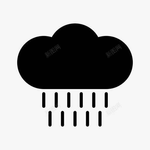 雨季季节潮湿图标svg_新图网 https://ixintu.com 字形 季节 工具 潮湿 设置 雨季