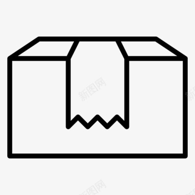 盒子电子商务包装图标图标