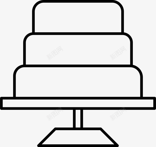 面包店生日蛋糕图标svg_新图网 https://ixintu.com 生日蛋糕 面包店