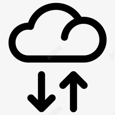 在线存储云服务图标图标
