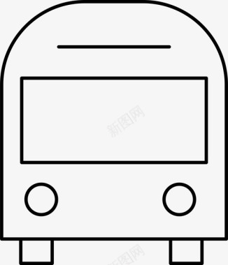 公共汽车交通工具旅行图标图标