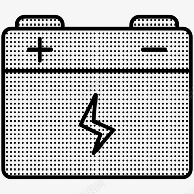 电池充电能源电子设备图标图标