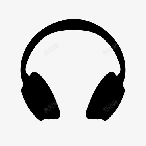 耳机听音乐图标svg_新图网 https://ixintu.com 听 耳机 音乐 音频