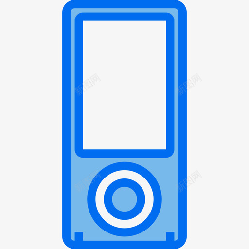 Ipod设备12蓝色图标svg_新图网 https://ixintu.com Ipod 蓝色 设备