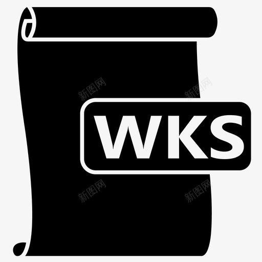 wks文件文件格式图标svg_新图网 https://ixintu.com wks wks文件 works 文件 文件格式