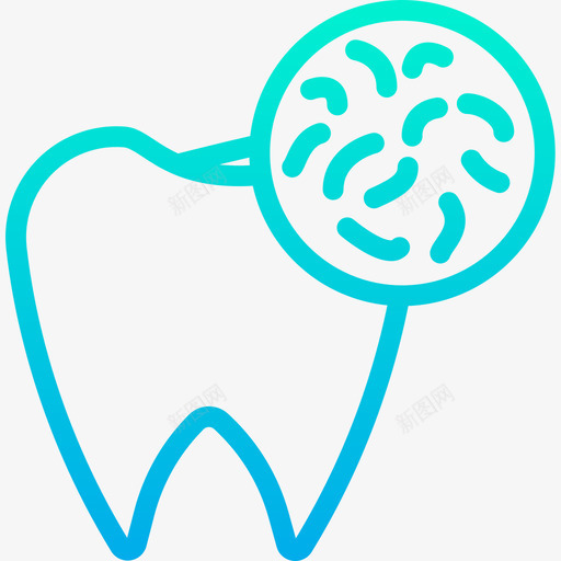 细菌牙科15梯度图标svg_新图网 https://ixintu.com 梯度 牙科 细菌