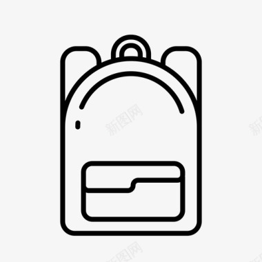书包背包学校图标图标