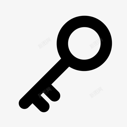 简单的小钥匙锁小的图标svg_新图网 https://ixintu.com 小的 简单的小钥匙 锁