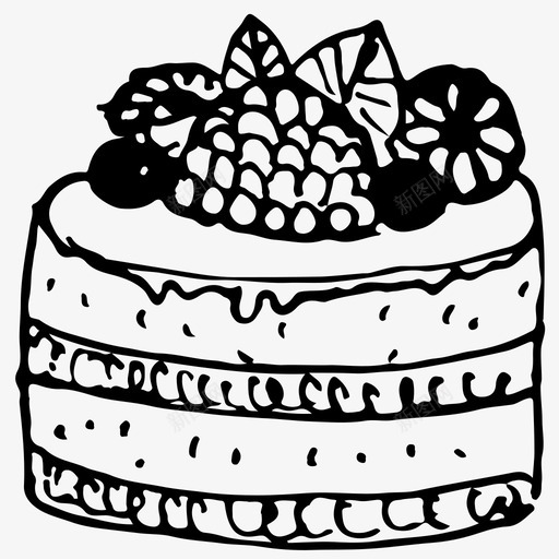糕点甜点图标svg_新图网 https://ixintu.com 甜点 糕点
