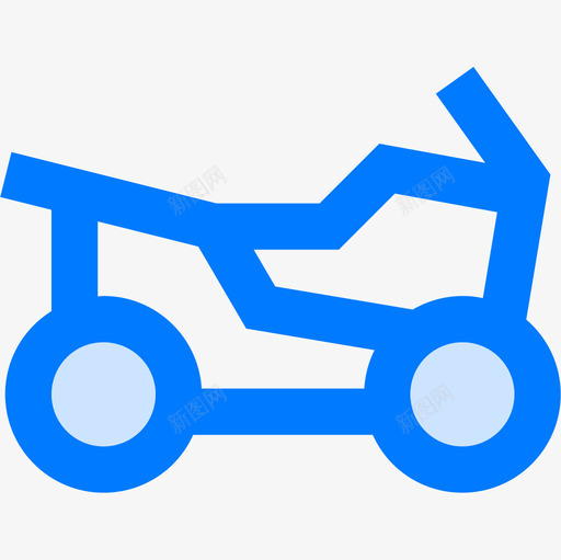 摩托车运输102蓝色图标svg_新图网 https://ixintu.com 摩托车 蓝色 运输