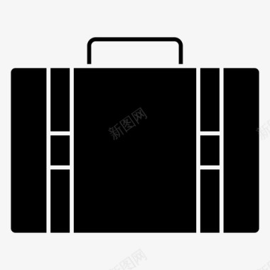 行李箱行李航空标志图标图标