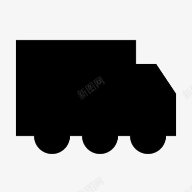卡车半挂车装运图标图标
