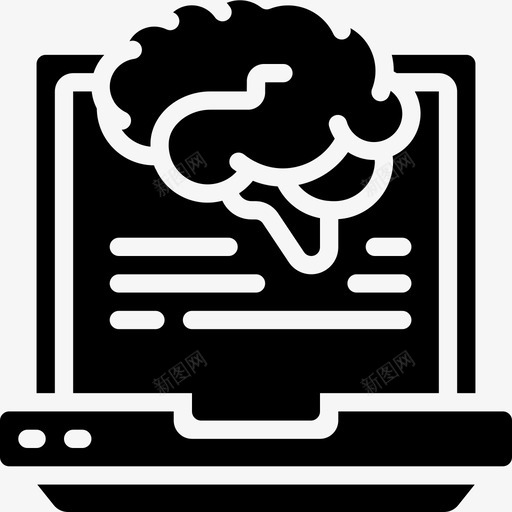 机器学习人工智能大脑图标svg_新图网 https://ixintu.com 人工智能 大脑 机器学习 机器学习字形