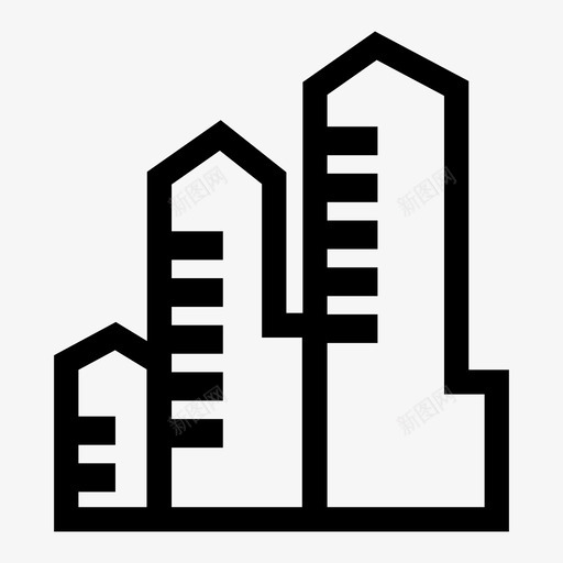 公司建筑城市图标svg_新图网 https://ixintu.com 公司 办公楼 城市 建筑 机构