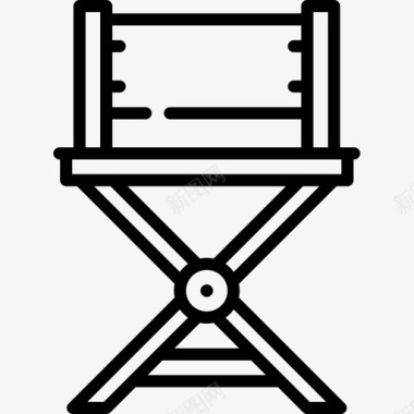 椅子艺术工作室16线性图标图标
