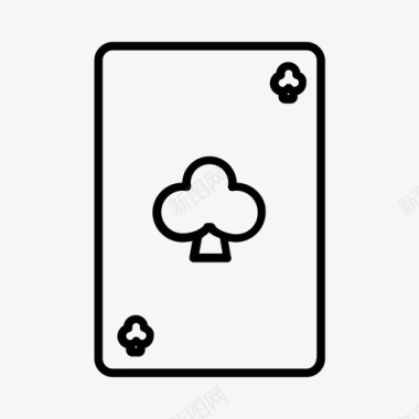 扑克纸牌赌场图标图标