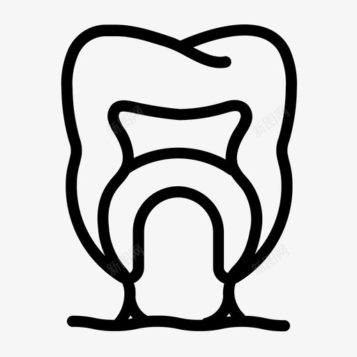 牙齿解剖学牙齿口腔图标svg_新图网 https://ixintu.com 口腔 大纲 护理 牙齿 血管 解剖学