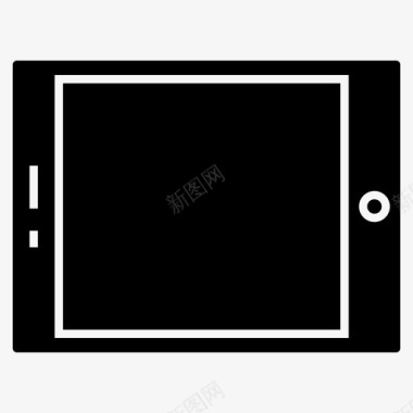 平板电脑ipad深色设备图标图标