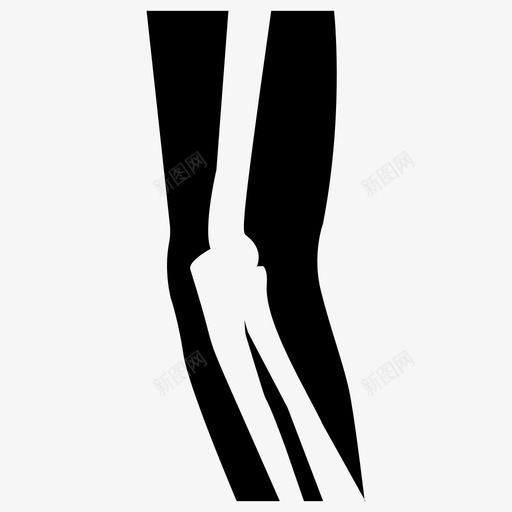 膝关节骨关节骨图标svg_新图网 https://ixintu.com 人造 假体 医用 植入物 膝关节 身体 部位 骨关节 骨科 骨骼