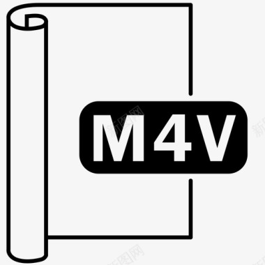 m4v文件文件格式图标图标