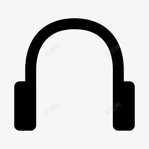 耳机配件音乐图标svg_新图网 https://ixintu.com 声音 系统 耳机 配件 音乐