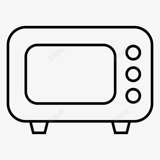 小烤箱烹饪煤气图标svg_新图网 https://ixintu.com 家用设备 小烤箱 炉灶 烤面包机 烹饪 煤气