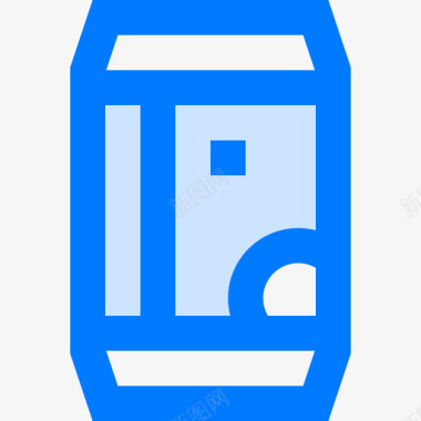汽水罐饮料11蓝色图标图标