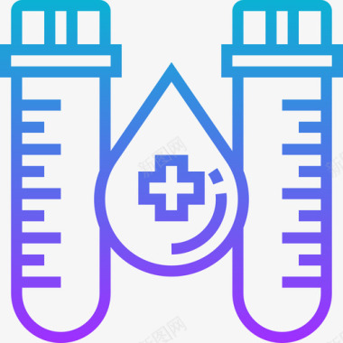 试管献血31梯度图标图标