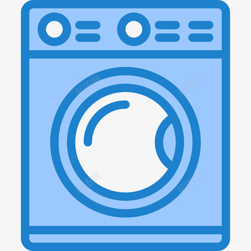 洗衣机家用18蓝色图标svg_新图网 https://ixintu.com 家用 洗衣机 蓝色