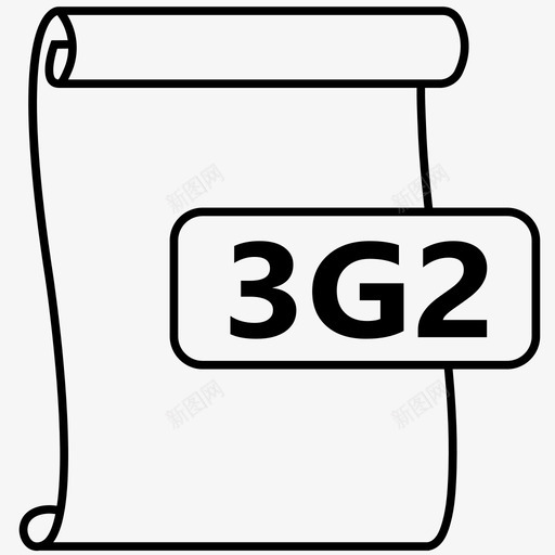 3g23g2文件3gpp2图标svg_新图网 https://ixintu.com 3g2 3g2文件 3gpp2 多媒体文件 文件格式 文件格式2